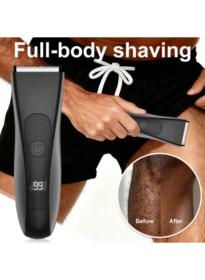 Black MIGUAN Digital Display Body Hair Trimmer USB C Rechargeable Cordless for Men and Women - Image 5